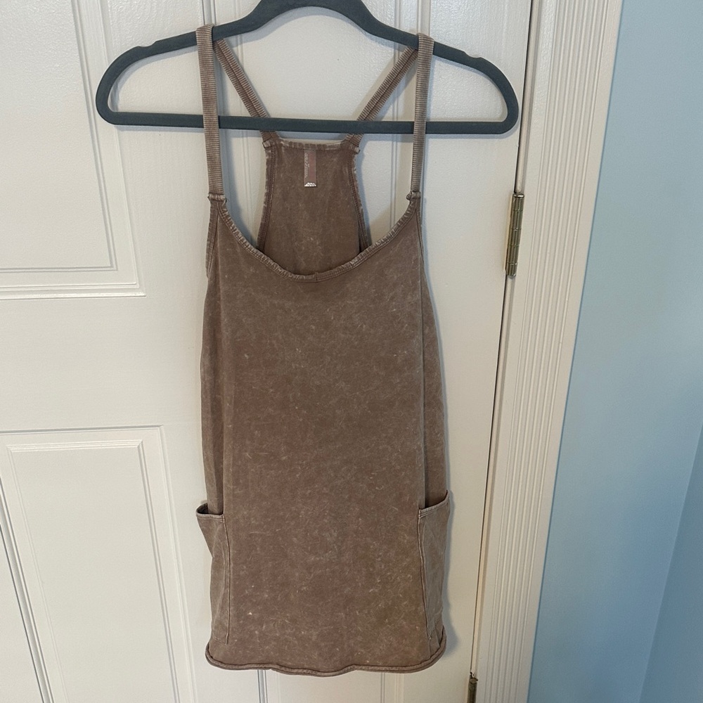 Free People tan Camisole Dress
